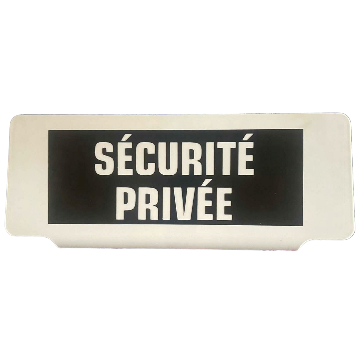 Plaque pare-soleil "SÉCURITÉ PRIVÉE"