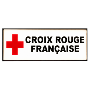 Pare Soleil Lumineux LED Croix Rouge de nuit