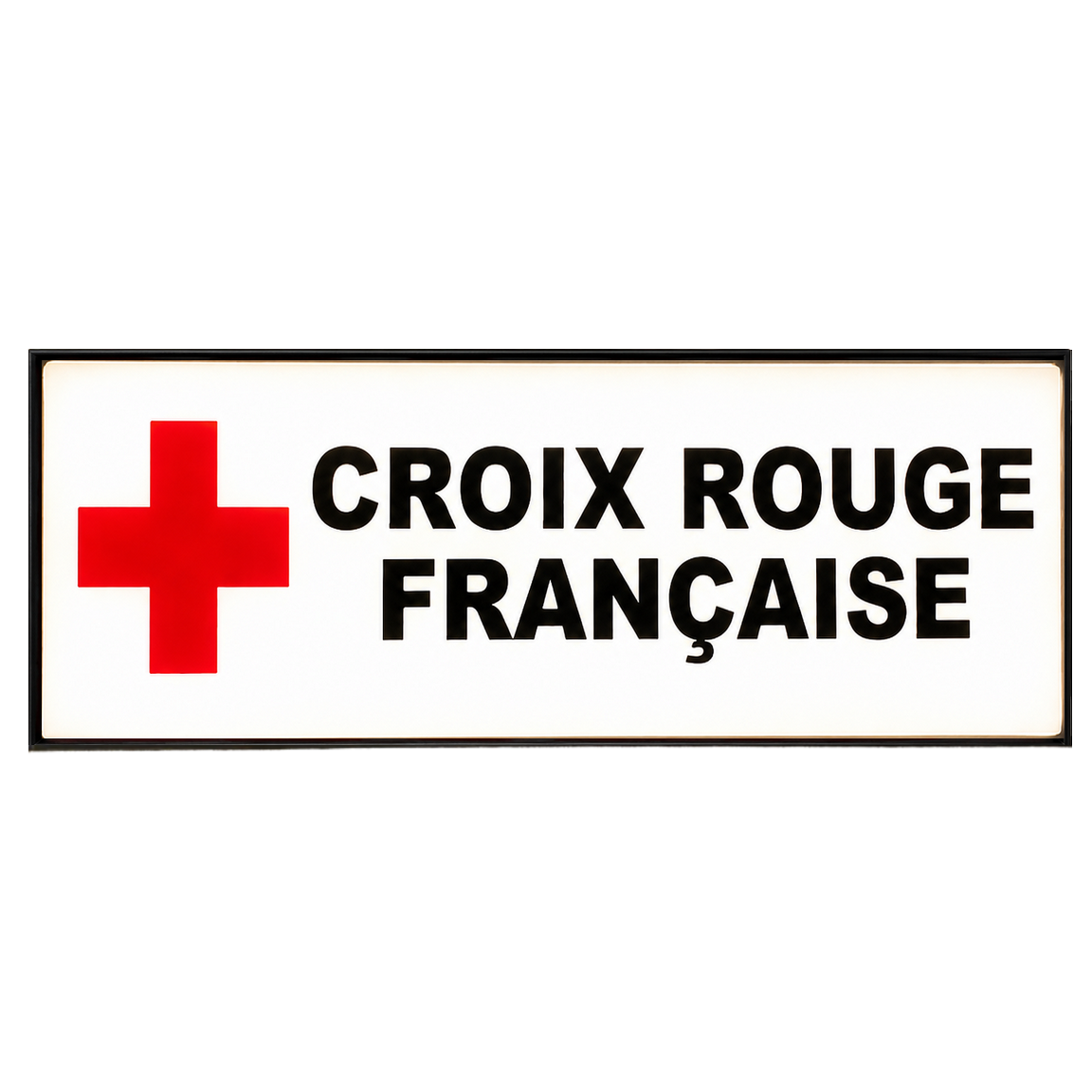 Pare Soleil Lumineux LED Croix Rouge de nuit