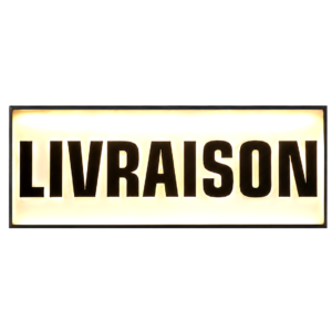 Pare-soleil rétroéclairé à LED "LIVRAISON"