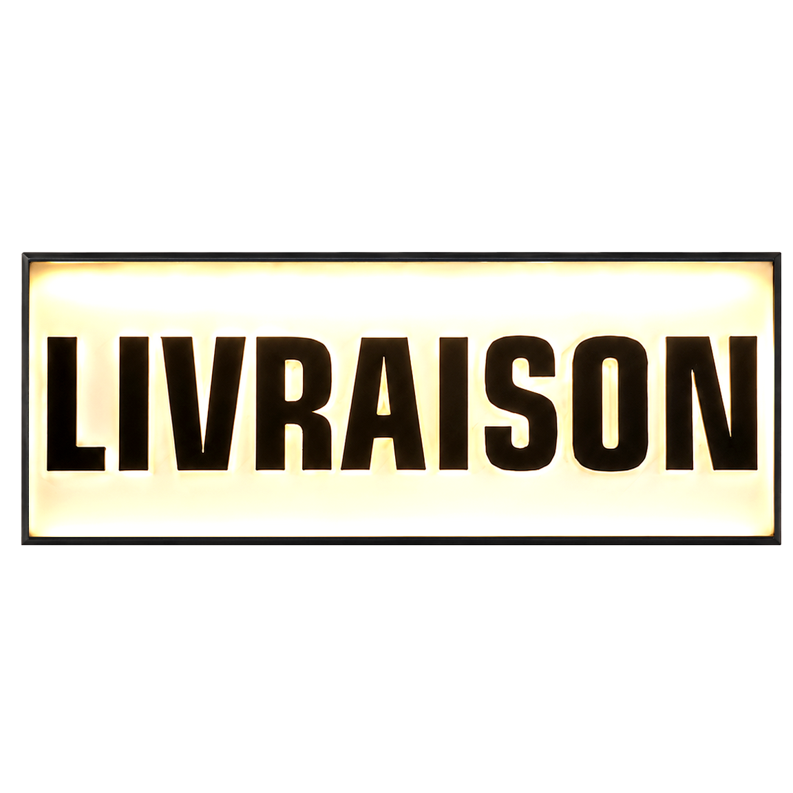 Pare-soleil rétroéclairé à LED "LIVRAISON"