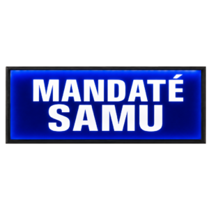 Pare Soleil Lumineux LED Mandaté SAMU de nuit