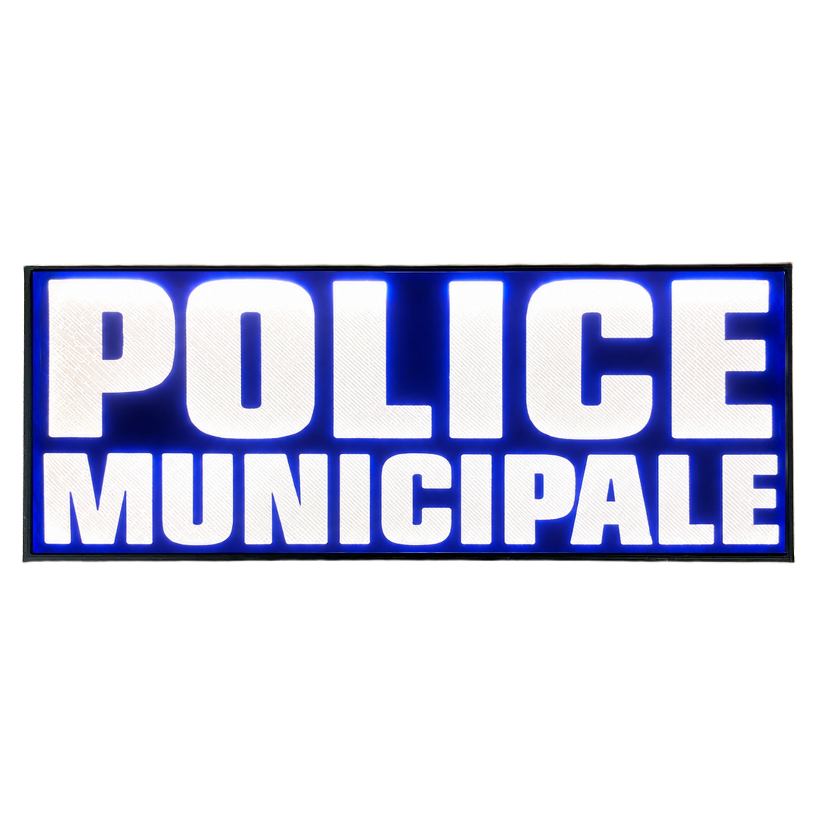 Pare Soleil Lumineux LED Police Municipale de nuit