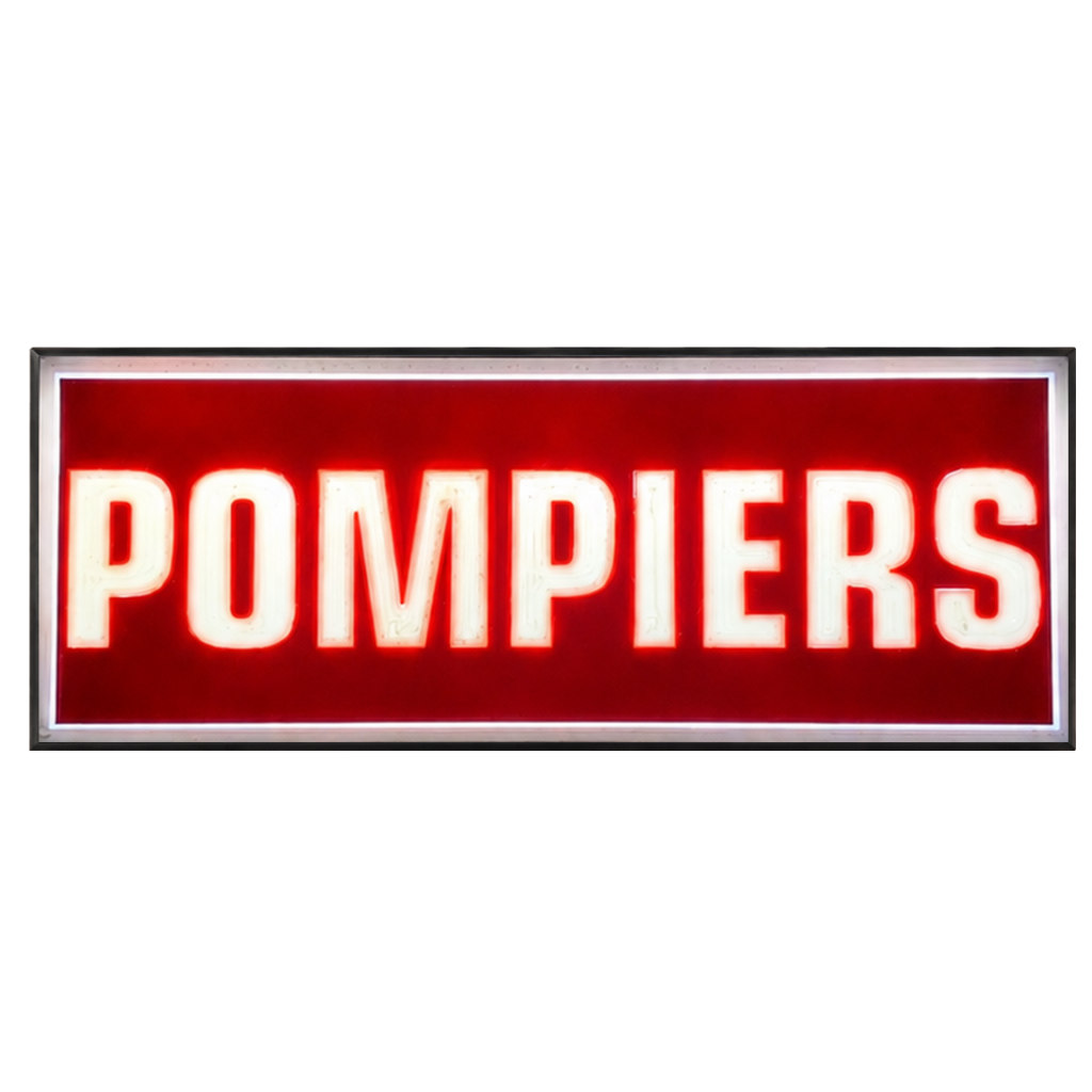 Pare Soleil Lumineux LED Pompiers de Nuit