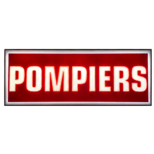 Pare Soleil Lumineux LED Pompiers de Nuit