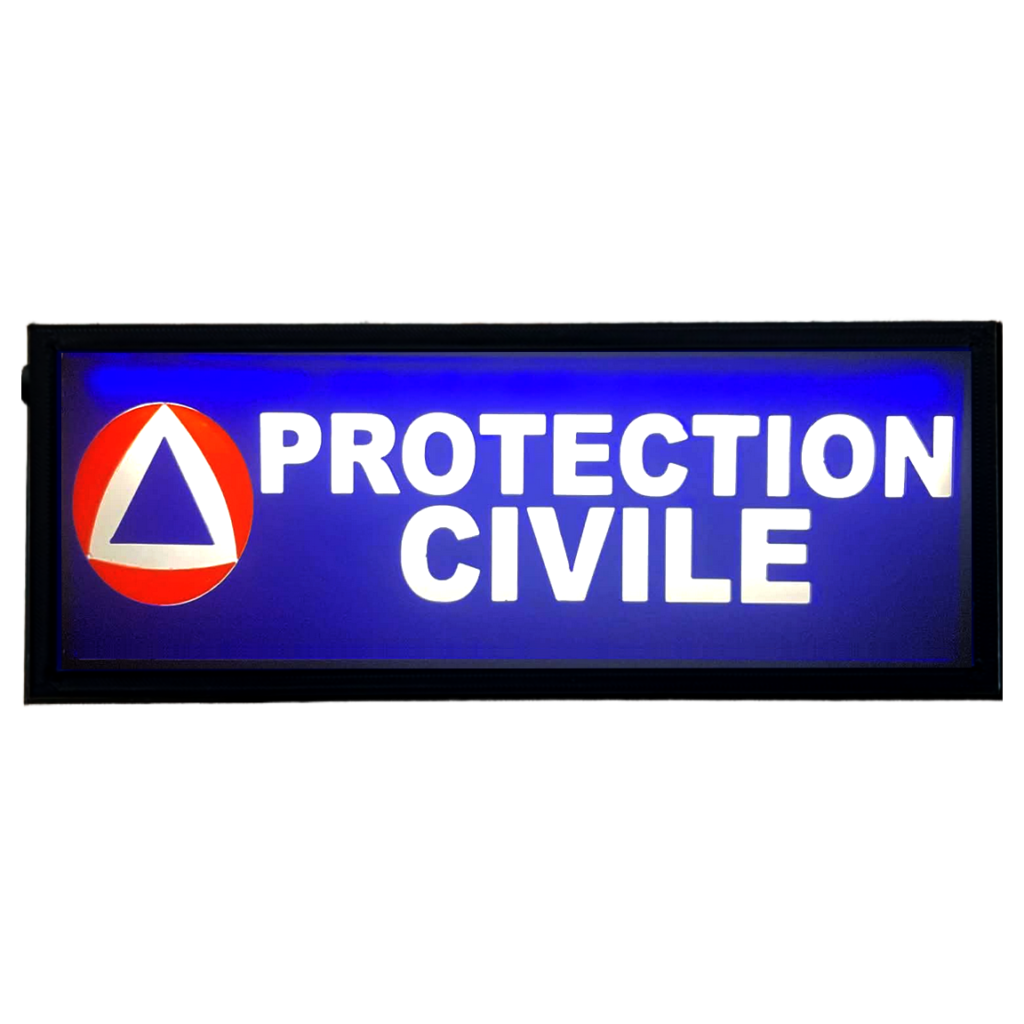 Pare Soleil Lumineux LED Protection Civile de nuit