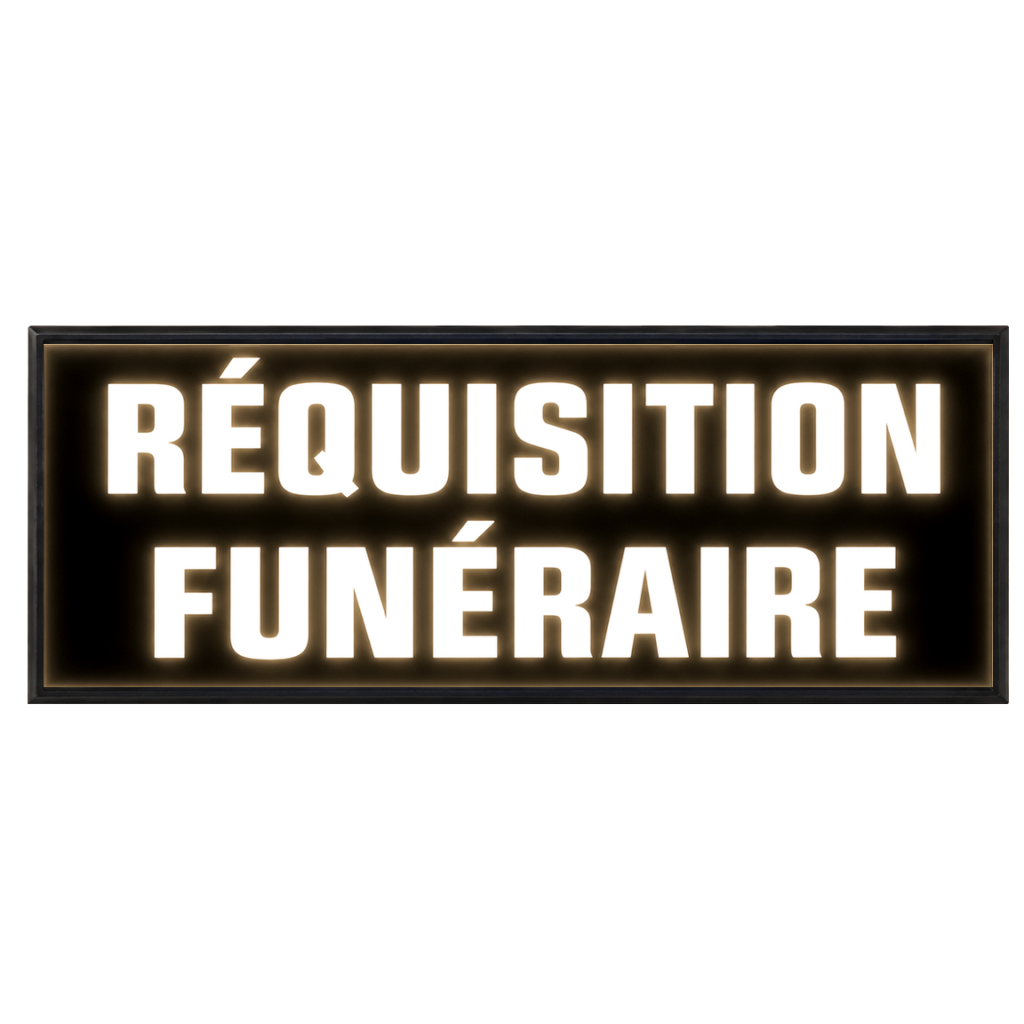 Pare Soleil Lumineux LED Réquisition Funéraire de nuit