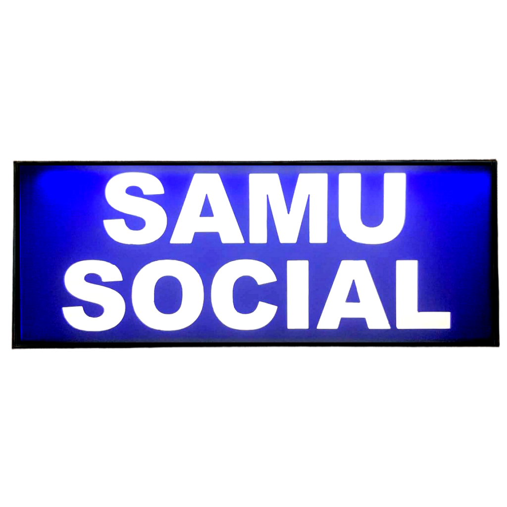 Pare Soleil Lumineux LED SAMU SOCIAL de nuit