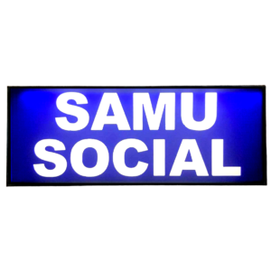 Pare Soleil Lumineux LED SAMU SOCIAL de nuit