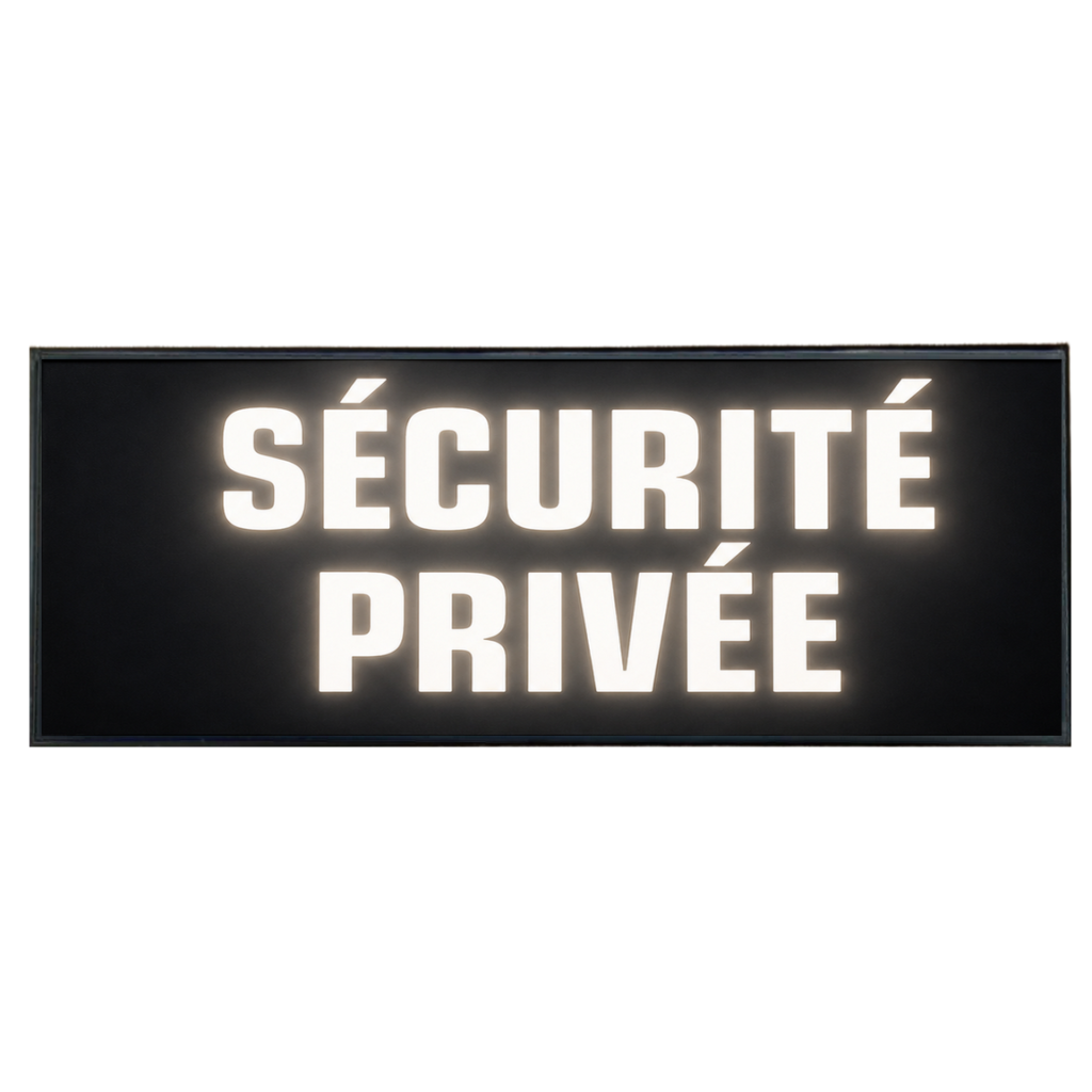 Pare soleil Lumineux Sécurité privée de nuit