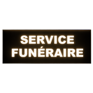 Pare Soleil Lumineux LED Service Funéraire de nuit
