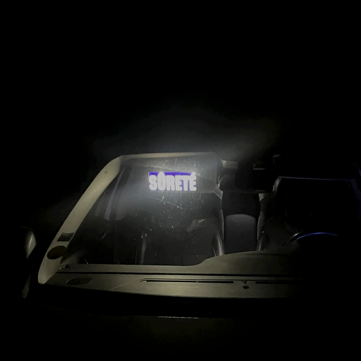 Pare Soleil Lumineux LED Sûreté inside