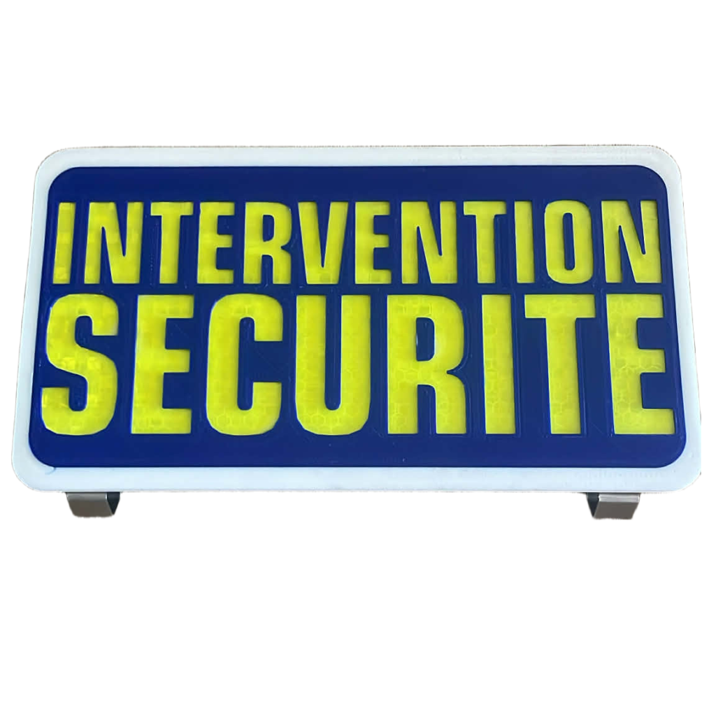 Plaque Pare Soleil Réfléchissante INTERVENTION SECURITE
