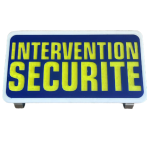 Plaque Pare Soleil Réfléchissante INTERVENTION SECURITE
