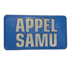 Plaque pare-soleil réfléchissante APPEL SAMU