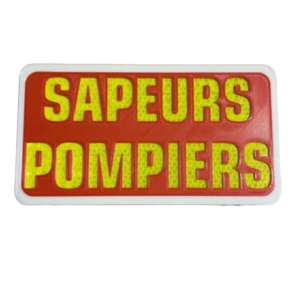 Plaque Pare Soleil Réfléchissante SAPEURS POMPIERS