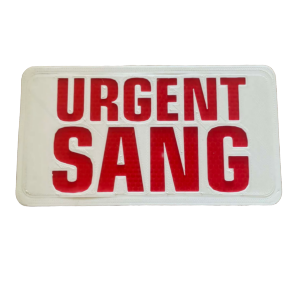Plaque Pare Soleil Réfléchissante URGENT SANG
