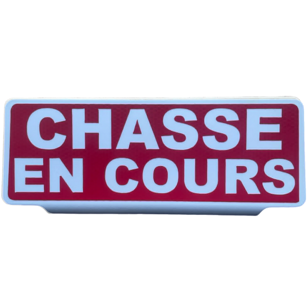 Clip Pare Soleil CHASSE EN COURS Réfléchissant