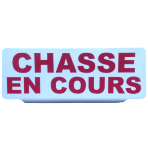 Clip Pare Soleil CHASSE EN COURS Réfléchissant