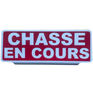 Clip Pare Soleil CHASSE EN COURS Réfléchissant
