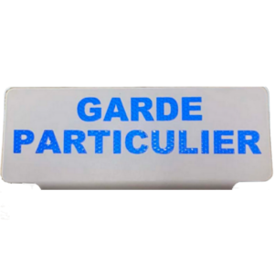 Clip Pare Soleil GARDE PARTICULIER Réfléchissant de nuit