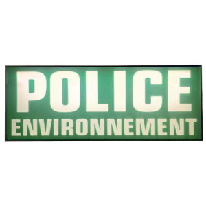 Pare Soleil Lumineux LED Police Environnement de nuit