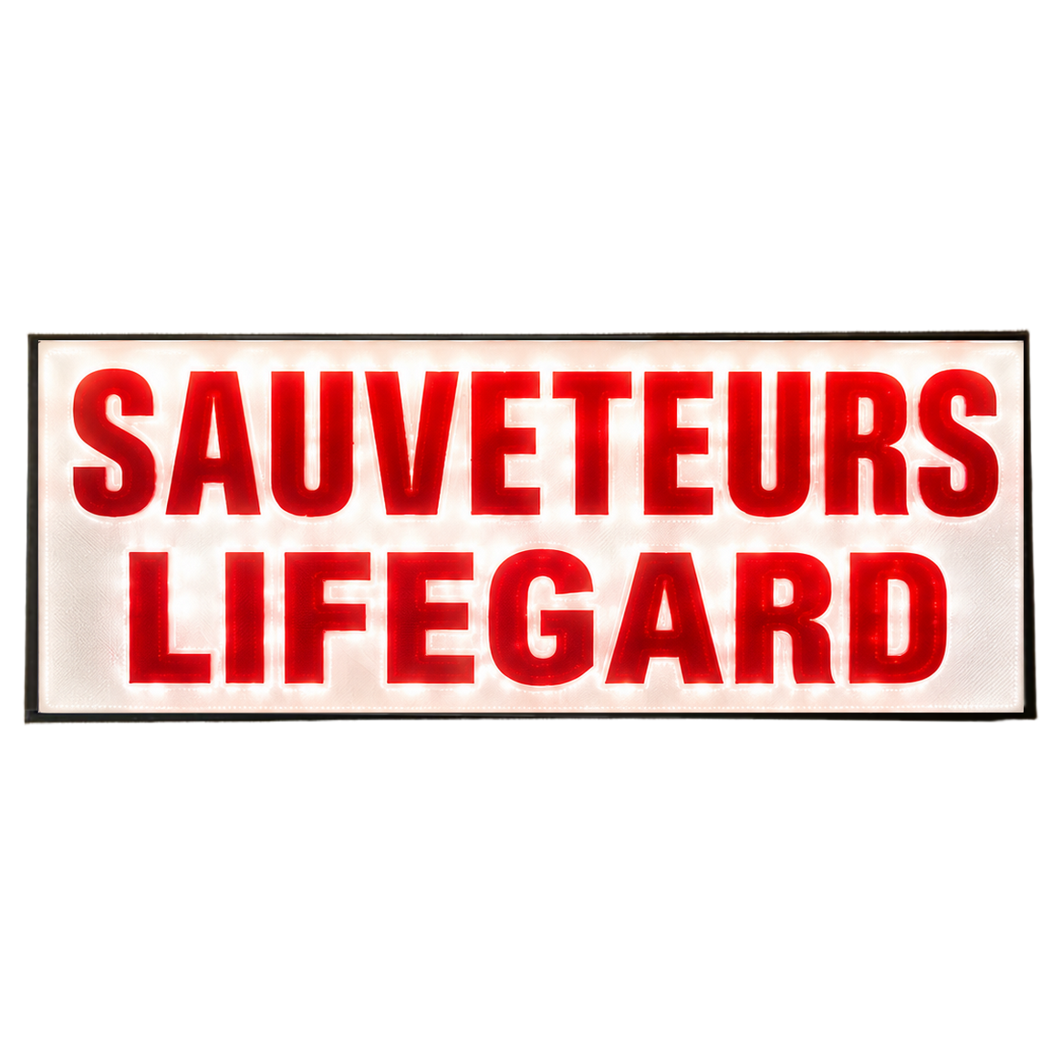 Pare Soleil Lumineux LED SAUVETEURS Lifegard de nuit