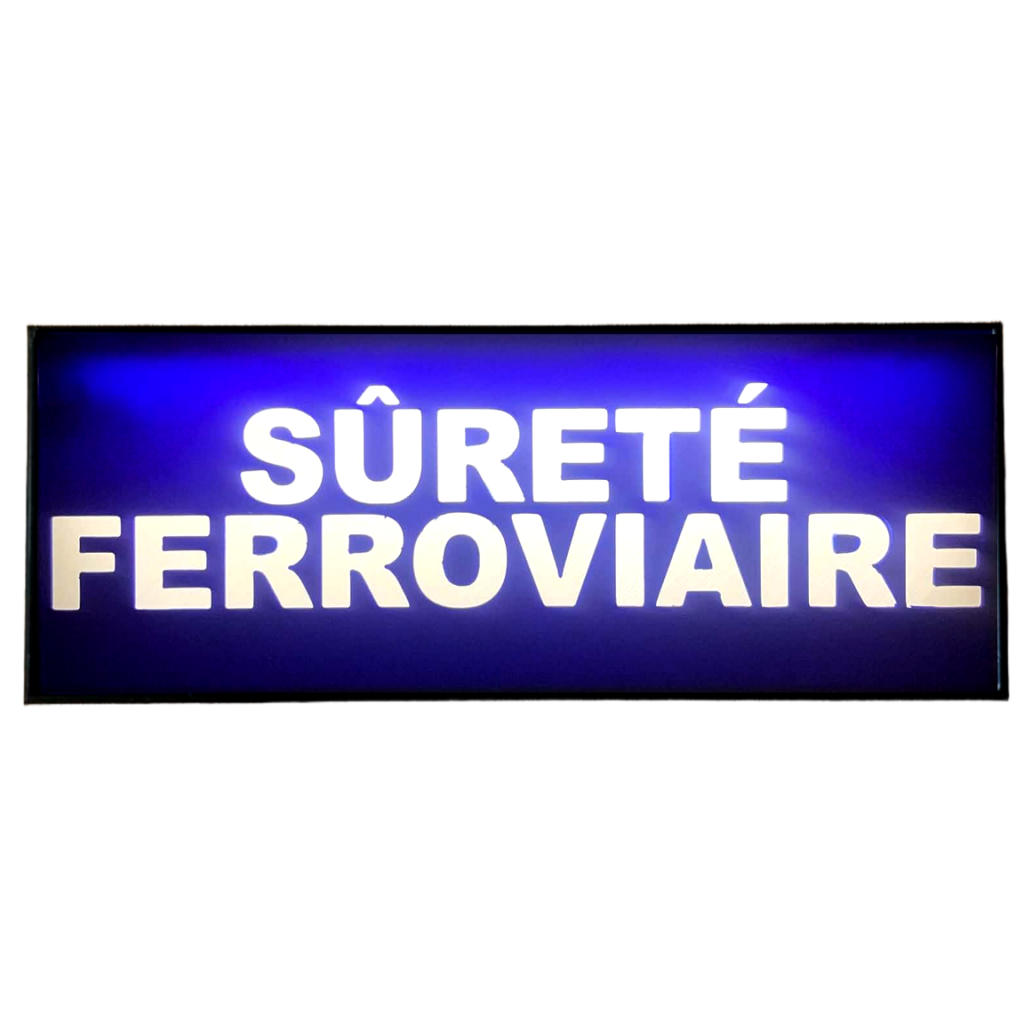 Pare Soleil Lumineux LED Sûreté Ferroviaire de nuit