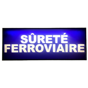 Pare Soleil Lumineux LED Sûreté Ferroviaire de nuit