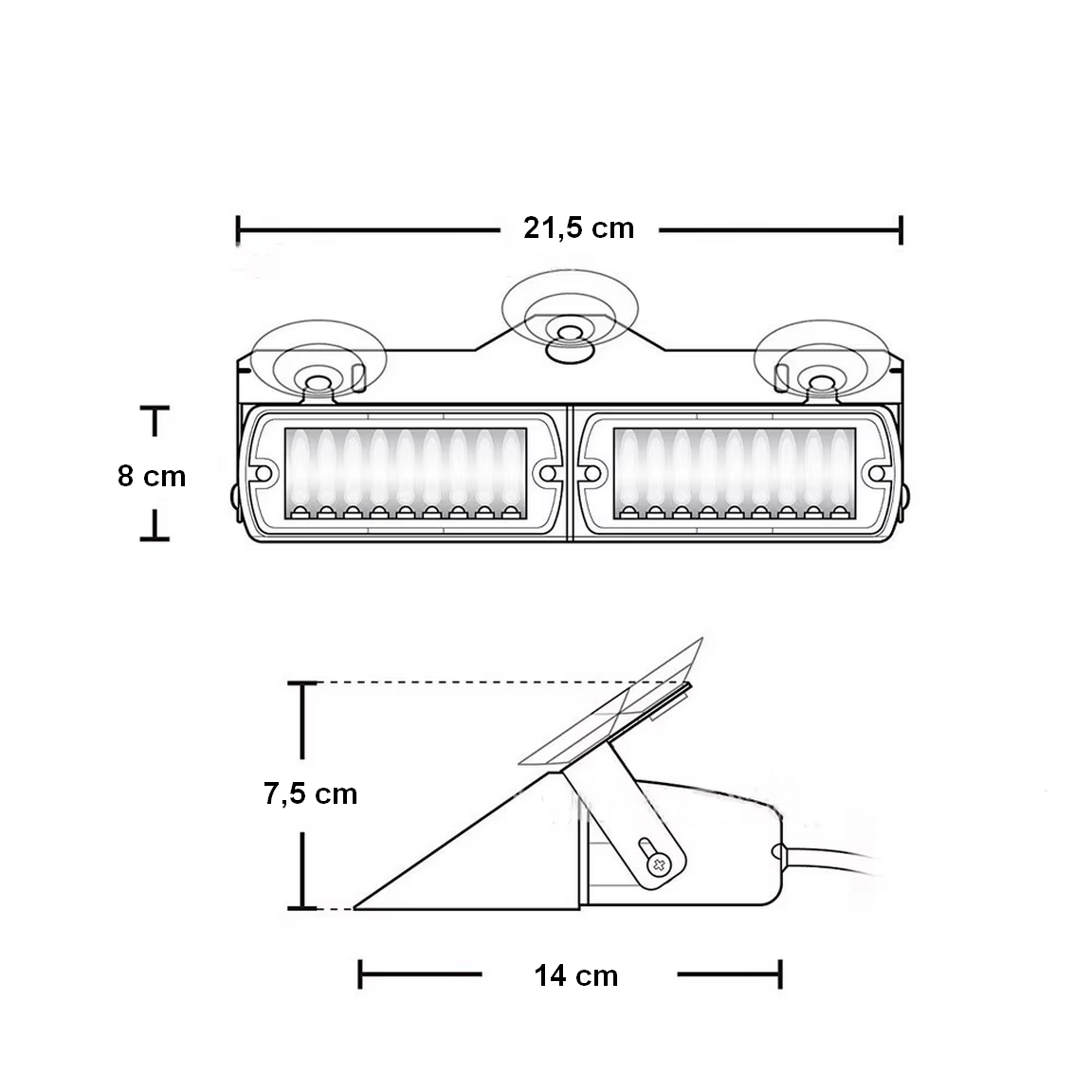 Feux de pénétration pare-brise 12V – Image 6