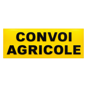 Plaque Identification Convoi Agricole