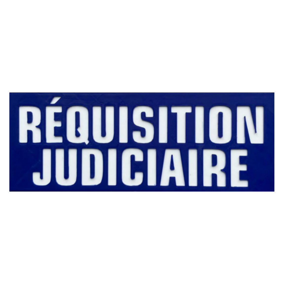 Plaque Identification Réquisition Judiciaire