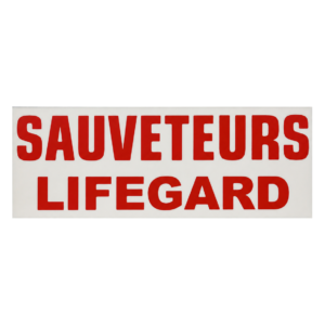 Plaque Identification SAUVETEURS Lifegard