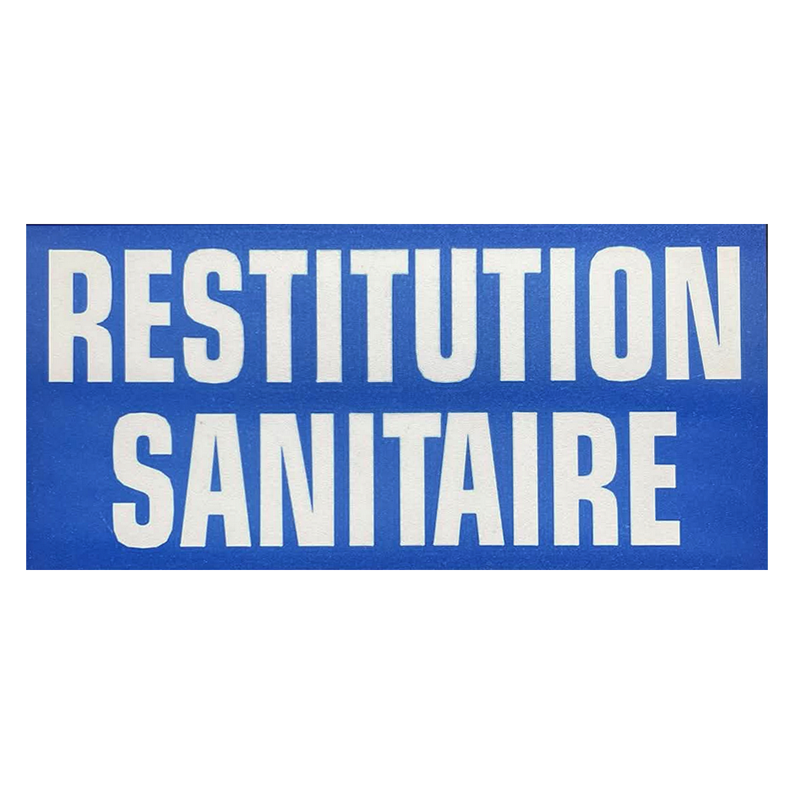 Plaque Identification XL Restitution Sanitaire