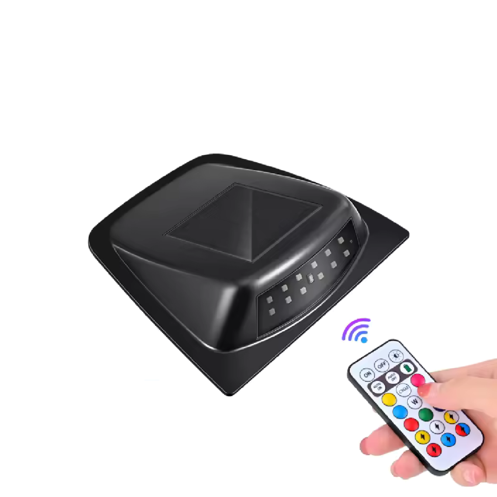 Voyant d’avertissement RGB solaire de toit