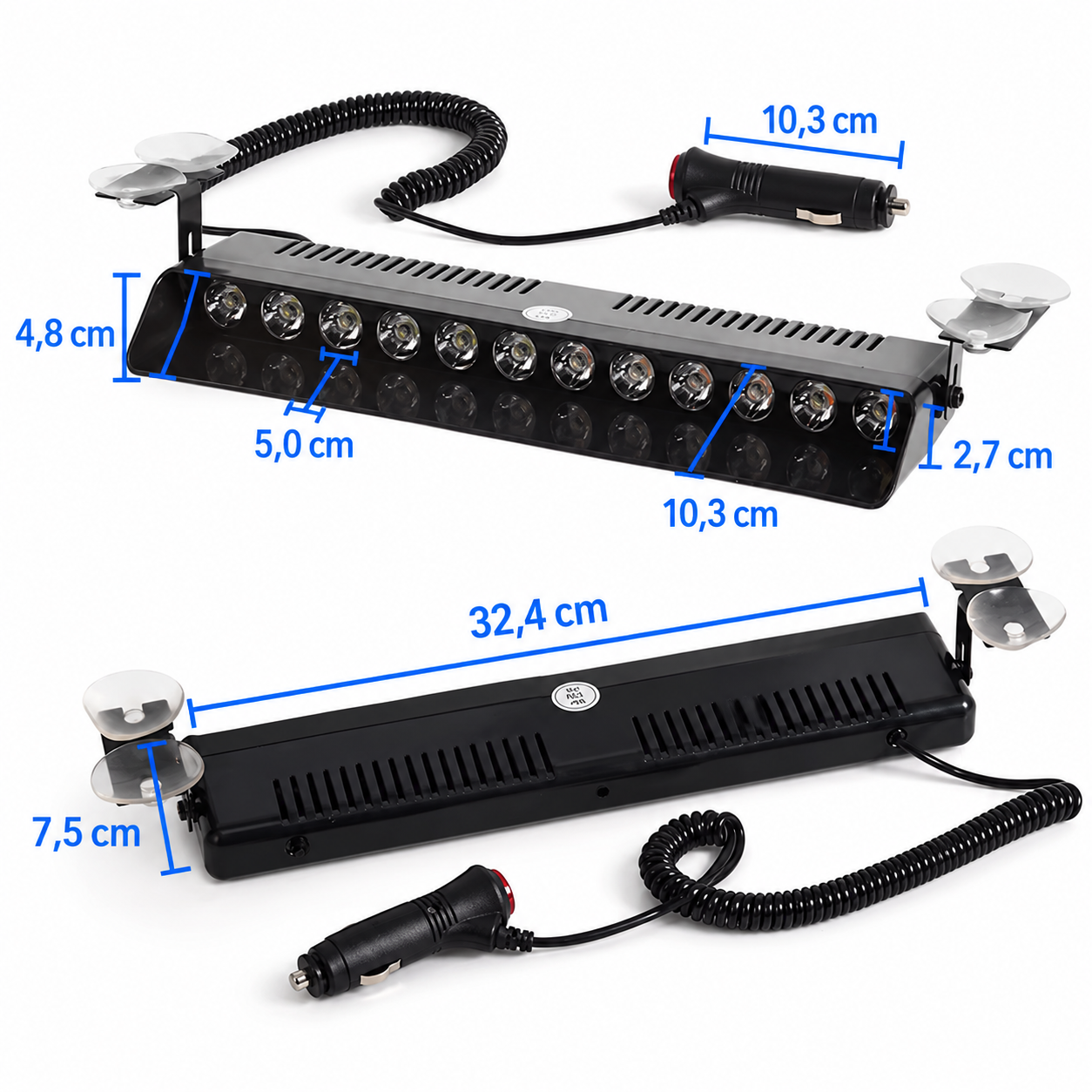 Feux de pénétration pare-brise 12 Leds – Image 3