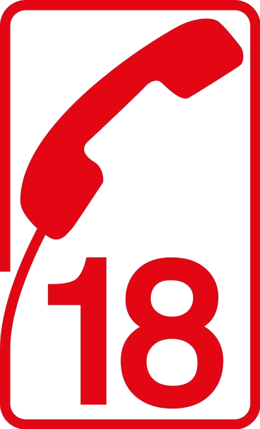 Logo pompiers 18