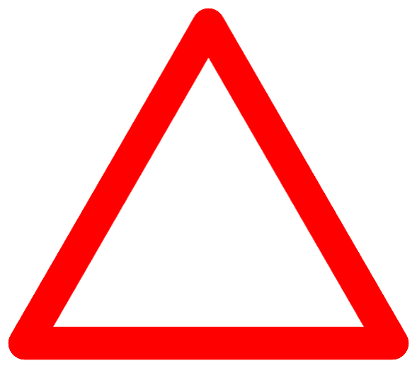 Panneau triangulaire